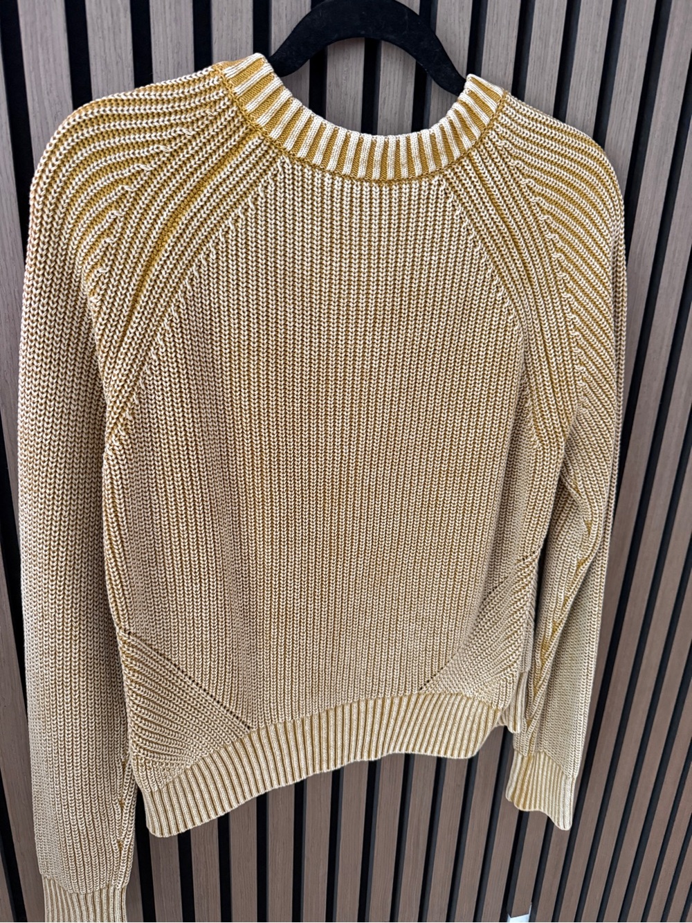 Faherty Golden Yellow Ribbed Button Cardigan - Picture 7 of 8